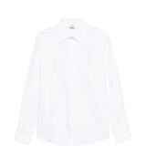 Camicia con stampa monogram in bianco Casablanca - uomo 