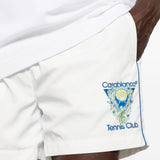 Pantaloncini con stampa logo in bianco Casablanca - uomo 