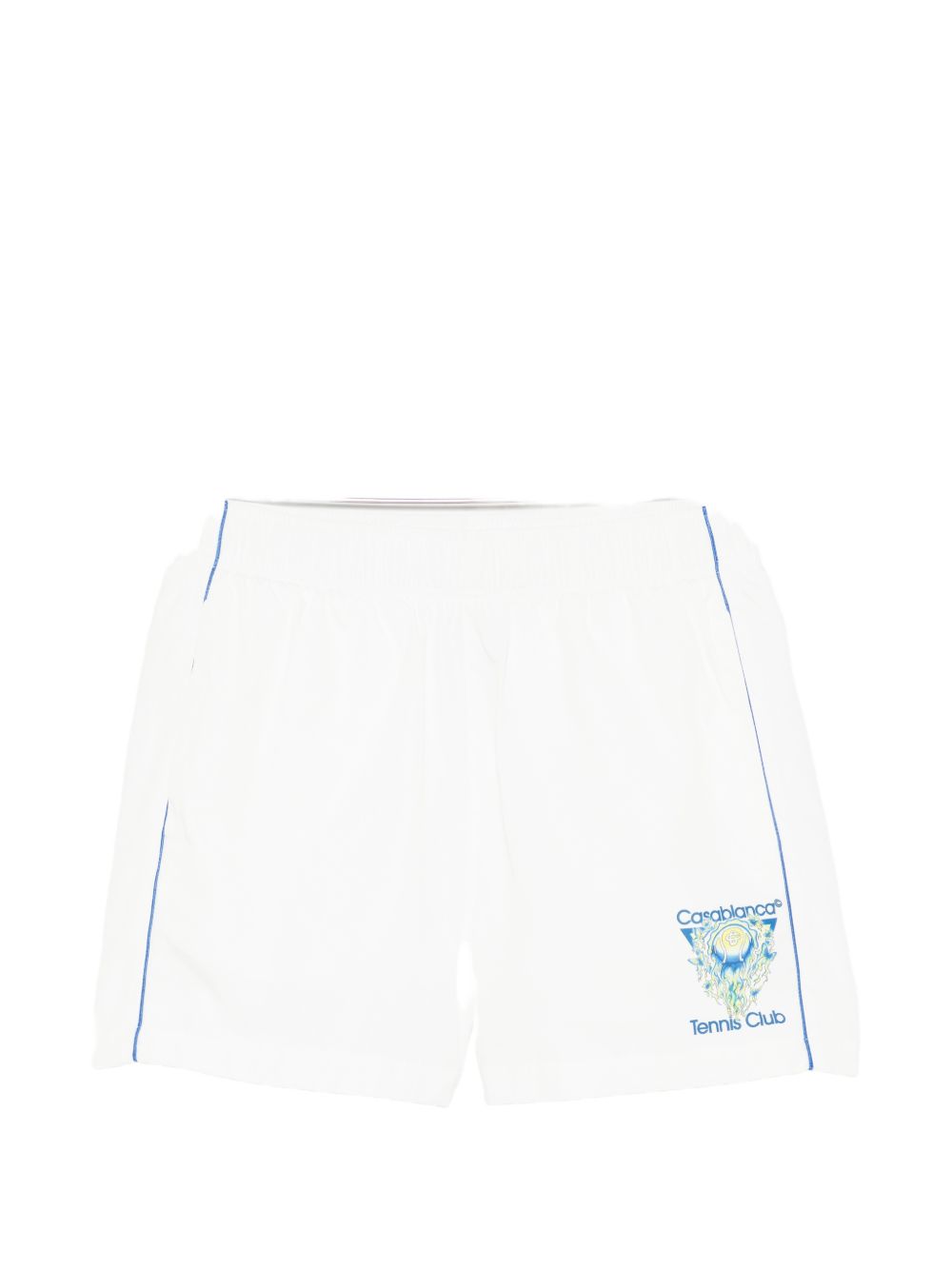 Pantaloncini con stampa logo in bianco Casablanca - uomo 
