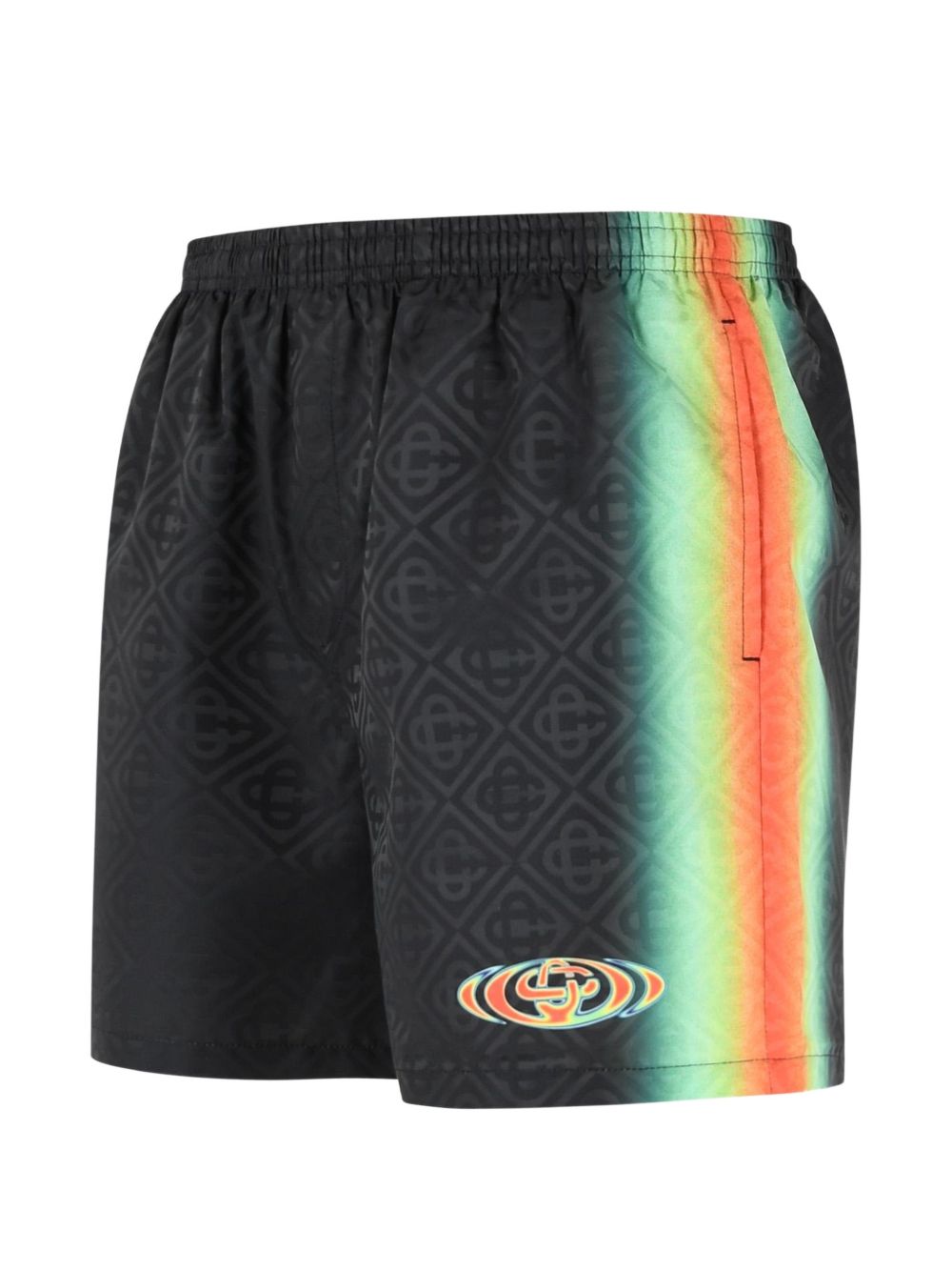 Costume da bagno con monogramma in nero Casablanca - uomo 