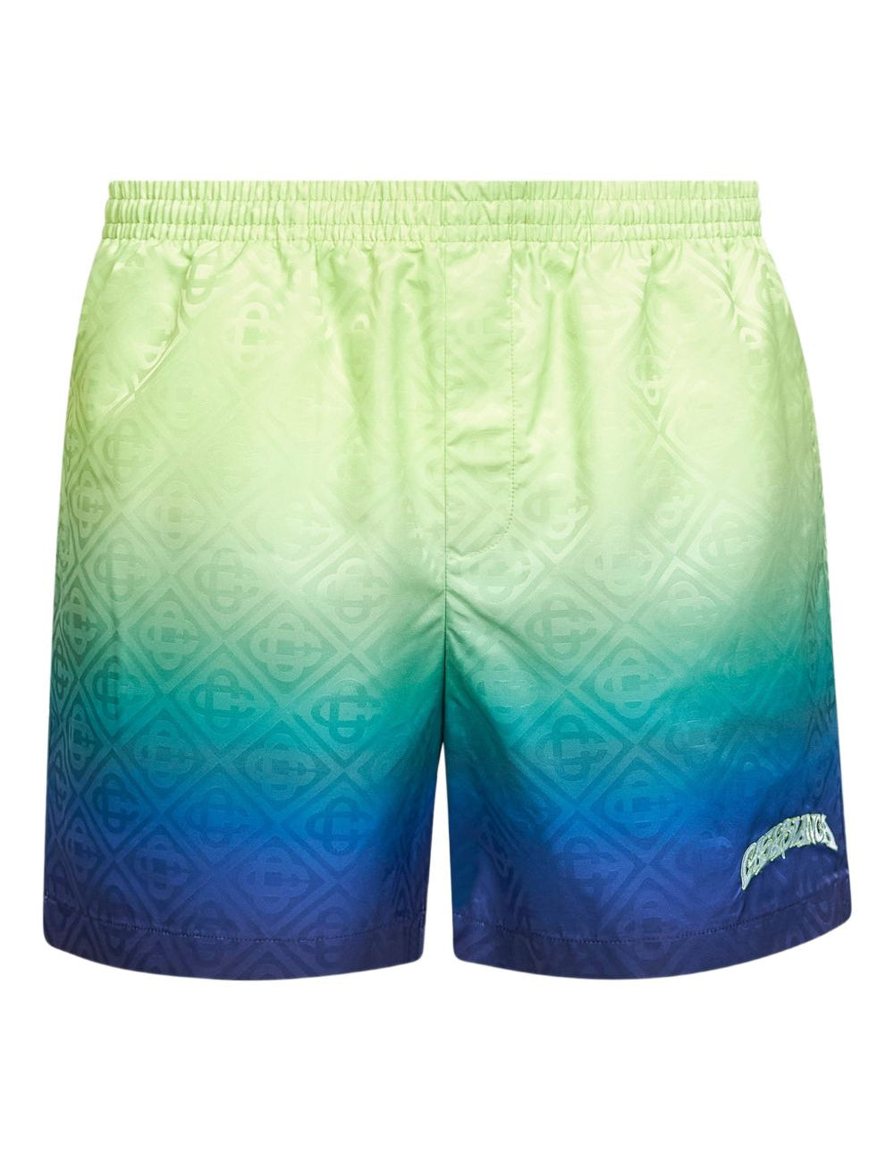 Costume da bagno con ricamo in verde e bianco Casablanca - uomo 