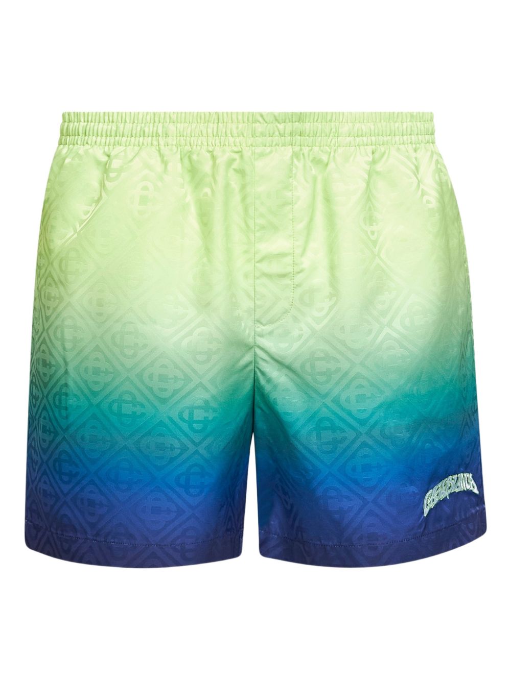 Costume da bagno con ricamo in verde e bianco Casablanca - uomo 