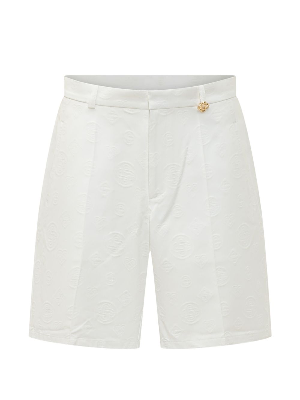 Shorts con monogramma in bianco Casablanca - uomo 