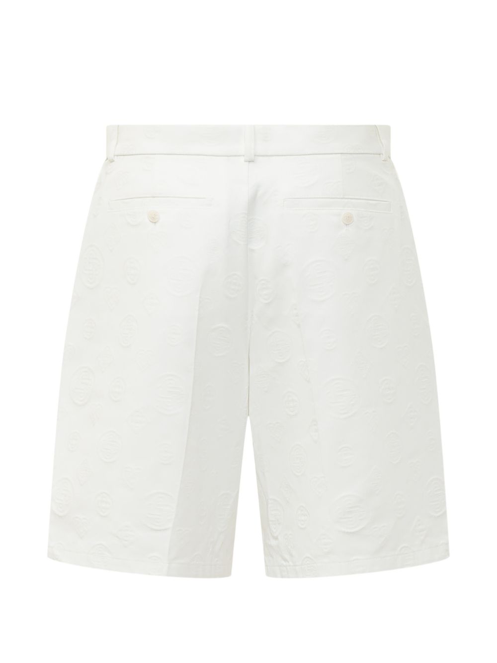Shorts con monogramma in bianco Casablanca - uomo 