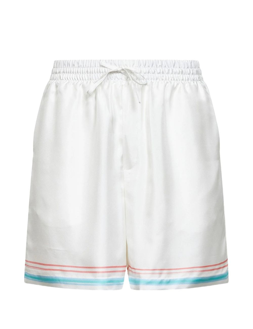 Shorts con vita elasticizzata in bianco Casablanca - uomo 