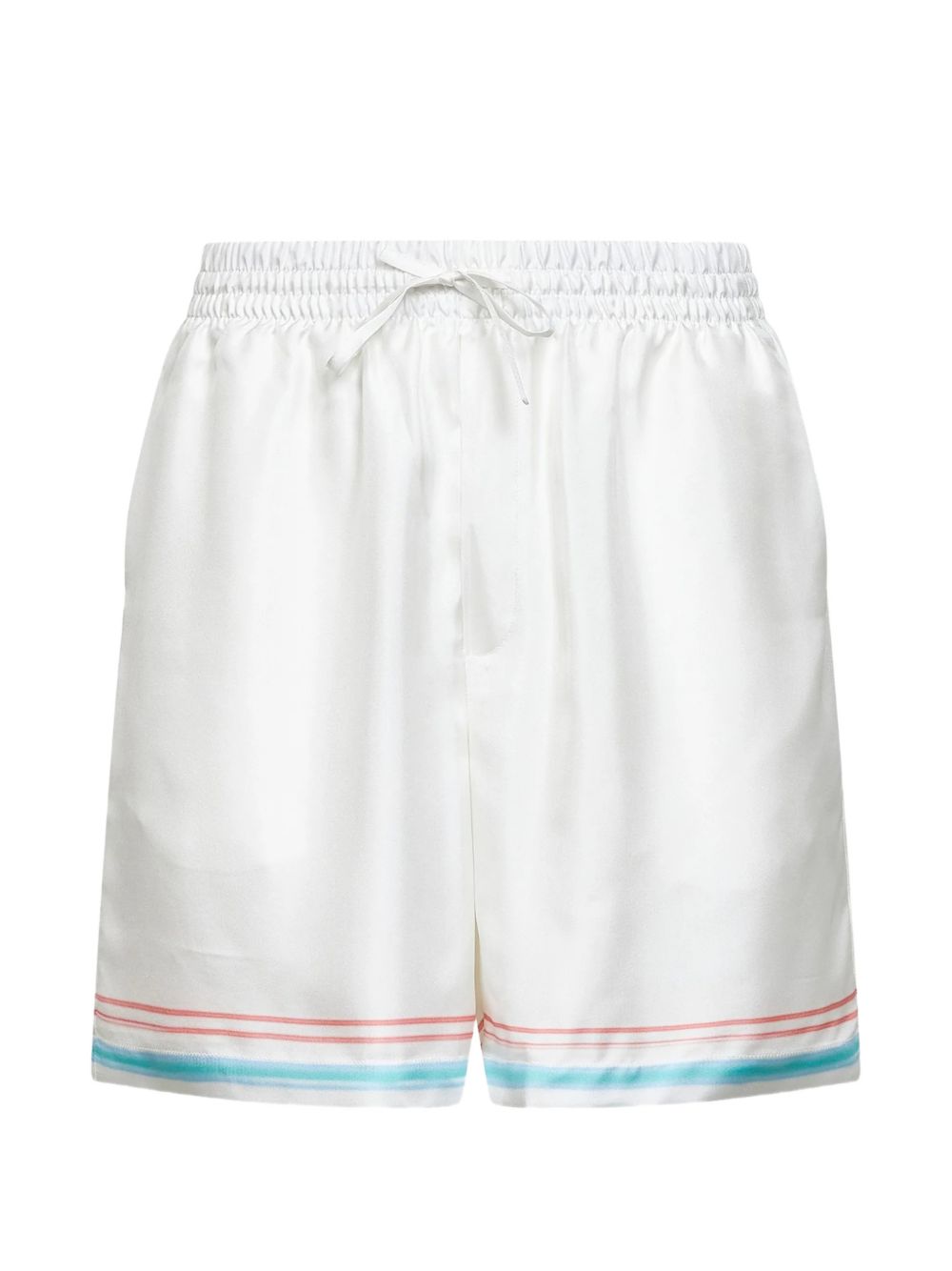 Shorts con vita elasticizzata in bianco Casablanca - uomo 