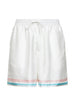 Shorts con vita elasticizzata in bianco Casablanca - uomo