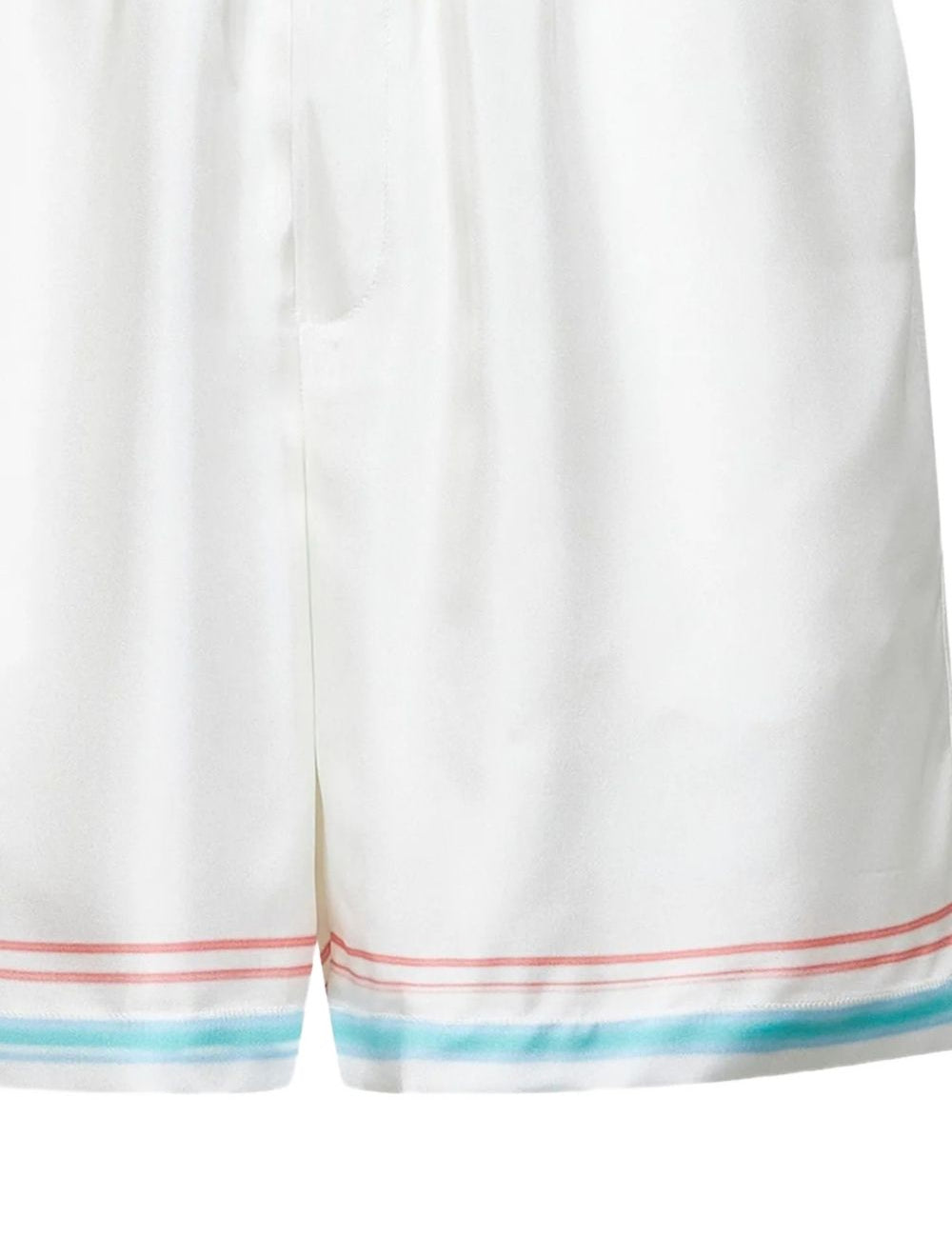 Shorts con vita elasticizzata in bianco Casablanca - uomo 