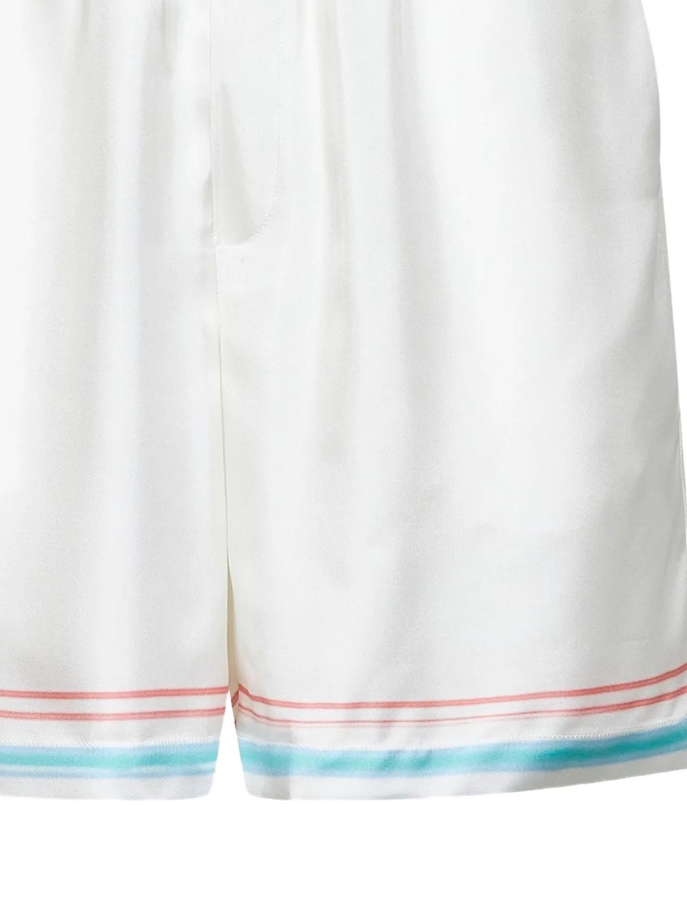 Shorts con vita elasticizzata in bianco Casablanca - uomo 