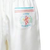 Shorts con vita elasticizzata in bianco Casablanca - uomo 