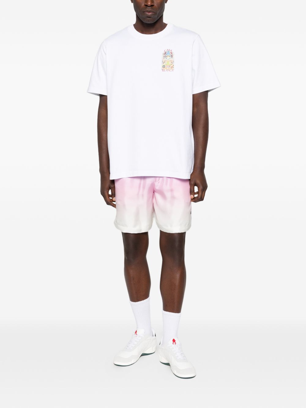Shorts volcado con coulisse gradiente in multicolore Casablanca - uomo 