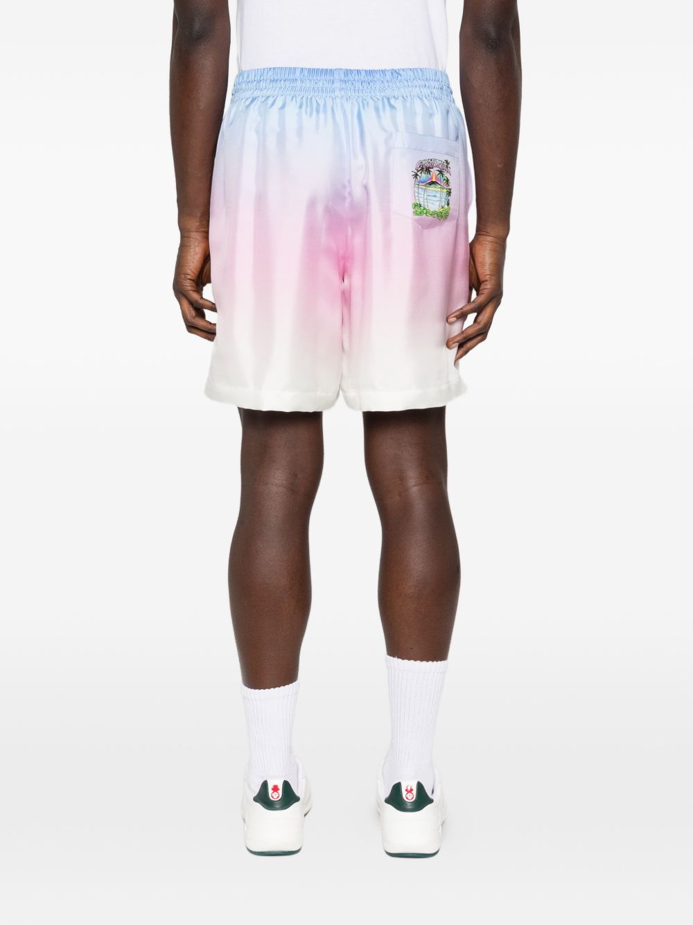 Shorts volcado con coulisse gradiente in multicolore Casablanca - uomo 