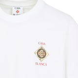 T-shirt con stampa in bianco Casablanca - uomo 