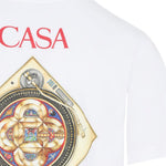 T-shirt con stampa in bianco Casablanca - uomo 