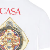 T-shirt con stampa in bianco Casablanca - uomo 