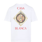 T-shirt con stampa in bianco Casablanca - uomo 