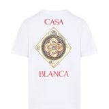 T-shirt con stampa in bianco Casablanca - uomo 