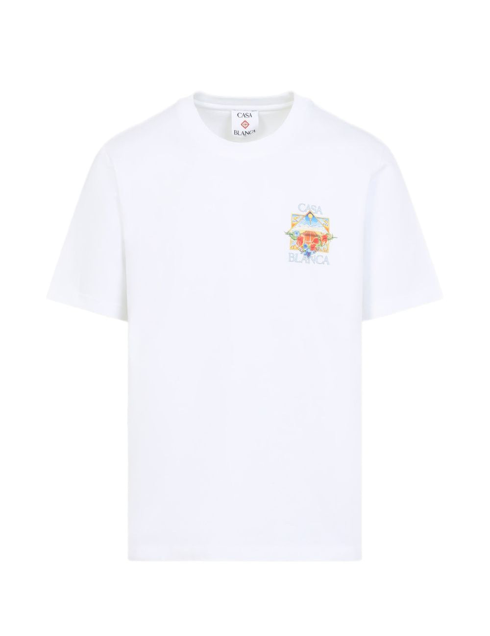 T-shirt a fiori in bianco Casablanca - uomo 