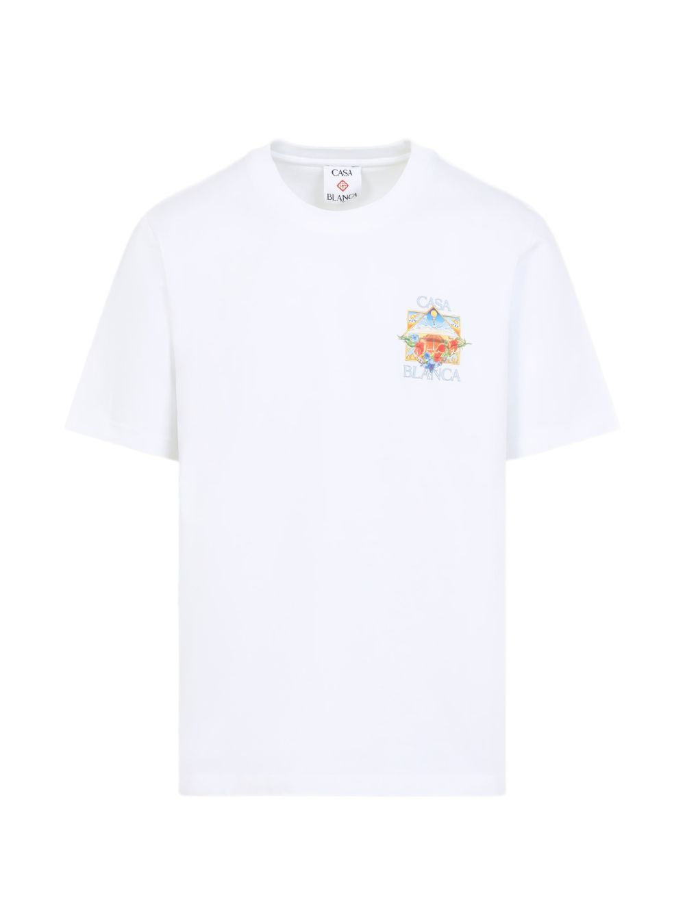 T-shirt a fiori in bianco Casablanca - uomo 