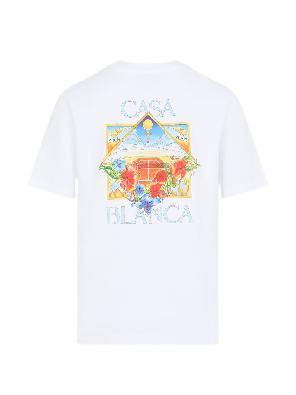 T-shirt a fiori in bianco Casablanca - uomo 
