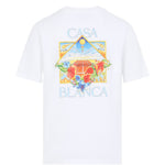 T-shirt a fiori in bianco Casablanca - uomo 