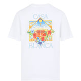 T-shirt a fiori in bianco Casablanca - uomo 