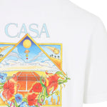 T-shirt a fiori in bianco Casablanca - uomo 
