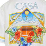 Camicia con stampasul retro in bianco Casablanca - uomo 