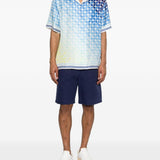 Camicia in seta con stampa grafica multicolore Casablanca - uomo 