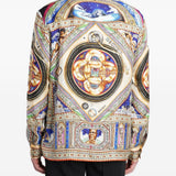 Camicia in seta con stampa grafica multicolore Casablanca - uomo 