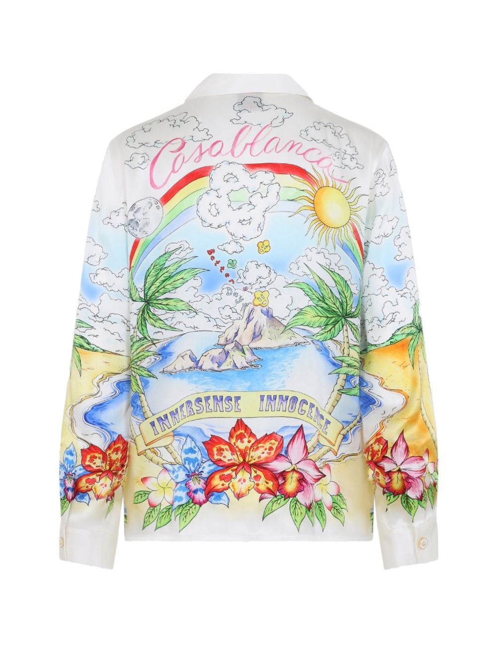 Camicia a maniche lunghe con stampa multicolor Casablanca - uomo 