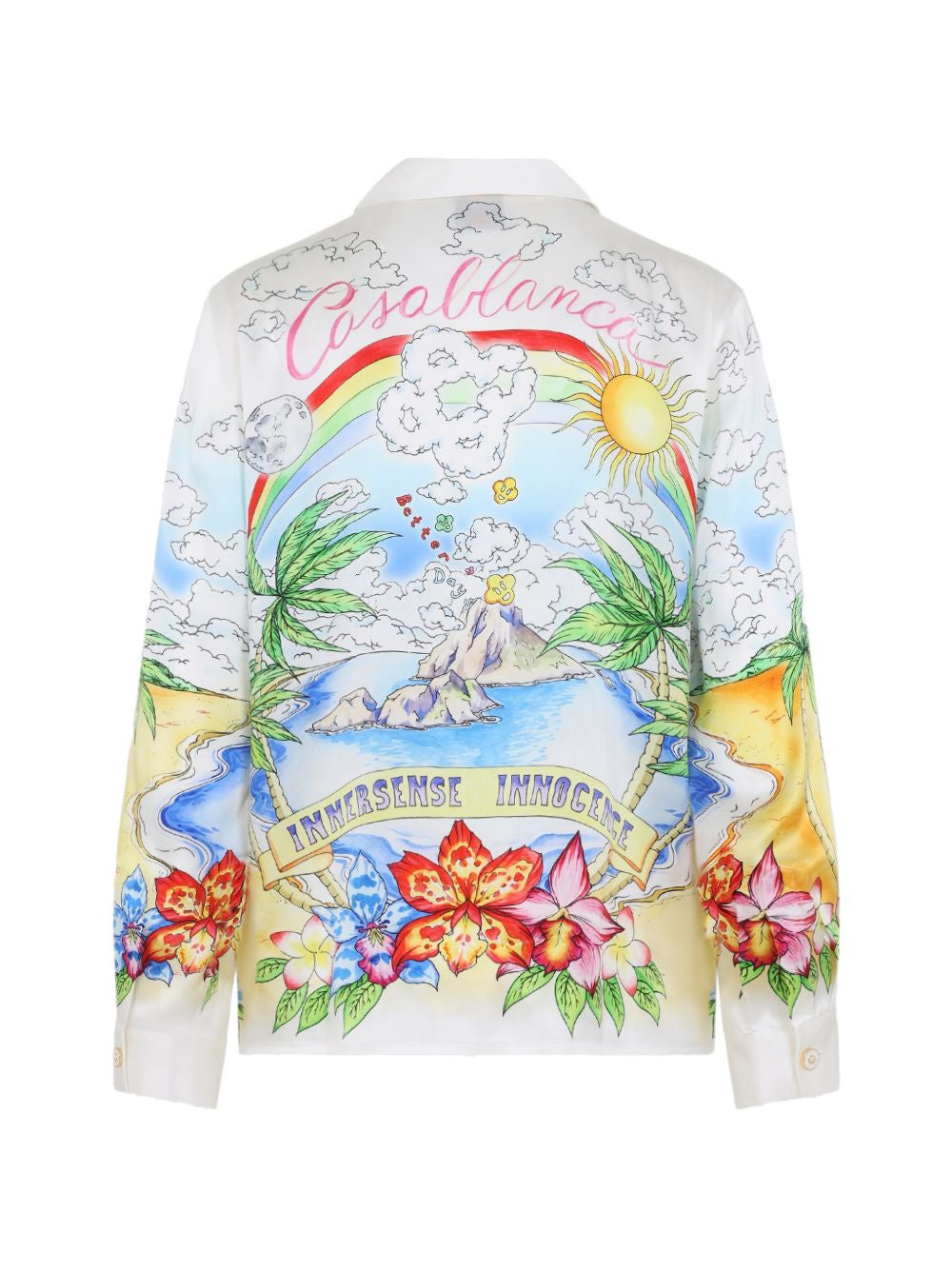 Camicia a maniche lunghe con stampa multicolor Casablanca - uomo 