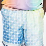 Shorts elasticizzati con fantasia in blu Casablanca - uomo 