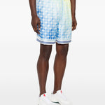 Shorts elasticizzati con fantasia in blu Casablanca - uomo 
