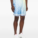 Shorts elasticizzati con fantasia in blu Casablanca - uomo 