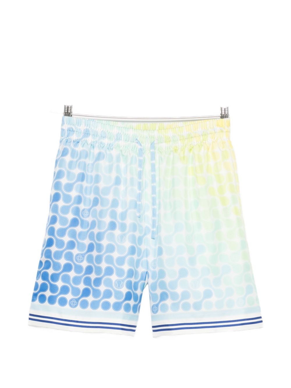 Shorts elasticizzati con fantasia in blu Casablanca - uomo 