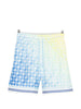 Shorts elasticizzati con fantasia in blu Casablanca - uomo