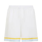 Shorts in seta in bianco Casablanca - uomo 