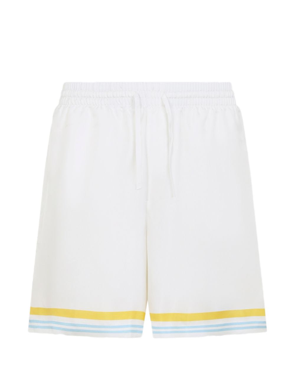 Shorts in seta in bianco Casablanca - uomo 