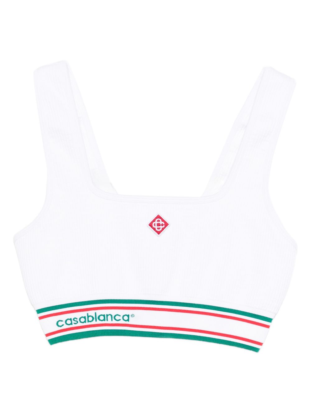 Top a righe a costine in bianco Casablanca - donna 