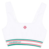 Top a righe a costine in bianco Casablanca - donna 