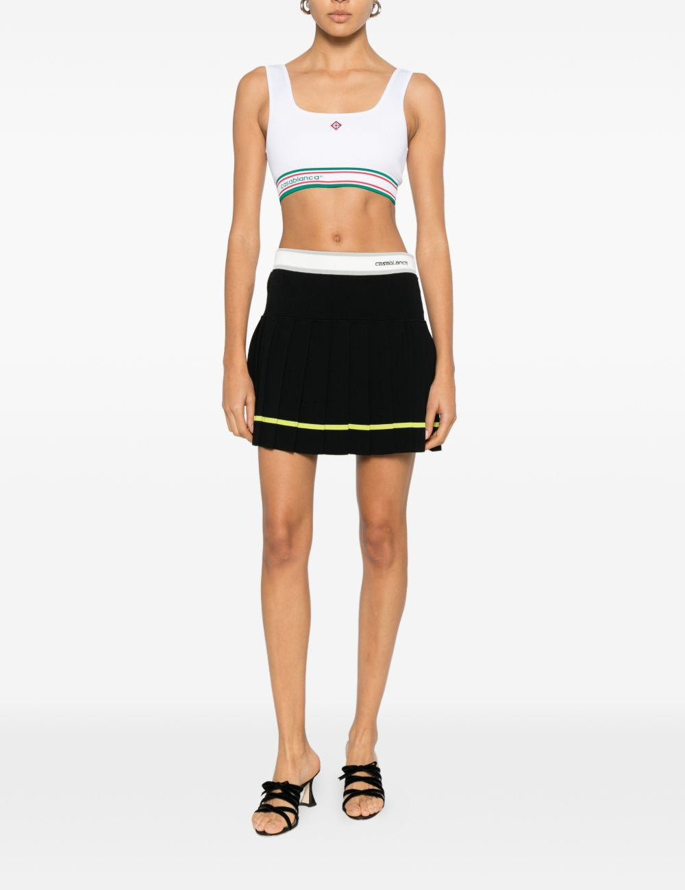 Top a righe a costine in bianco Casablanca - donna 