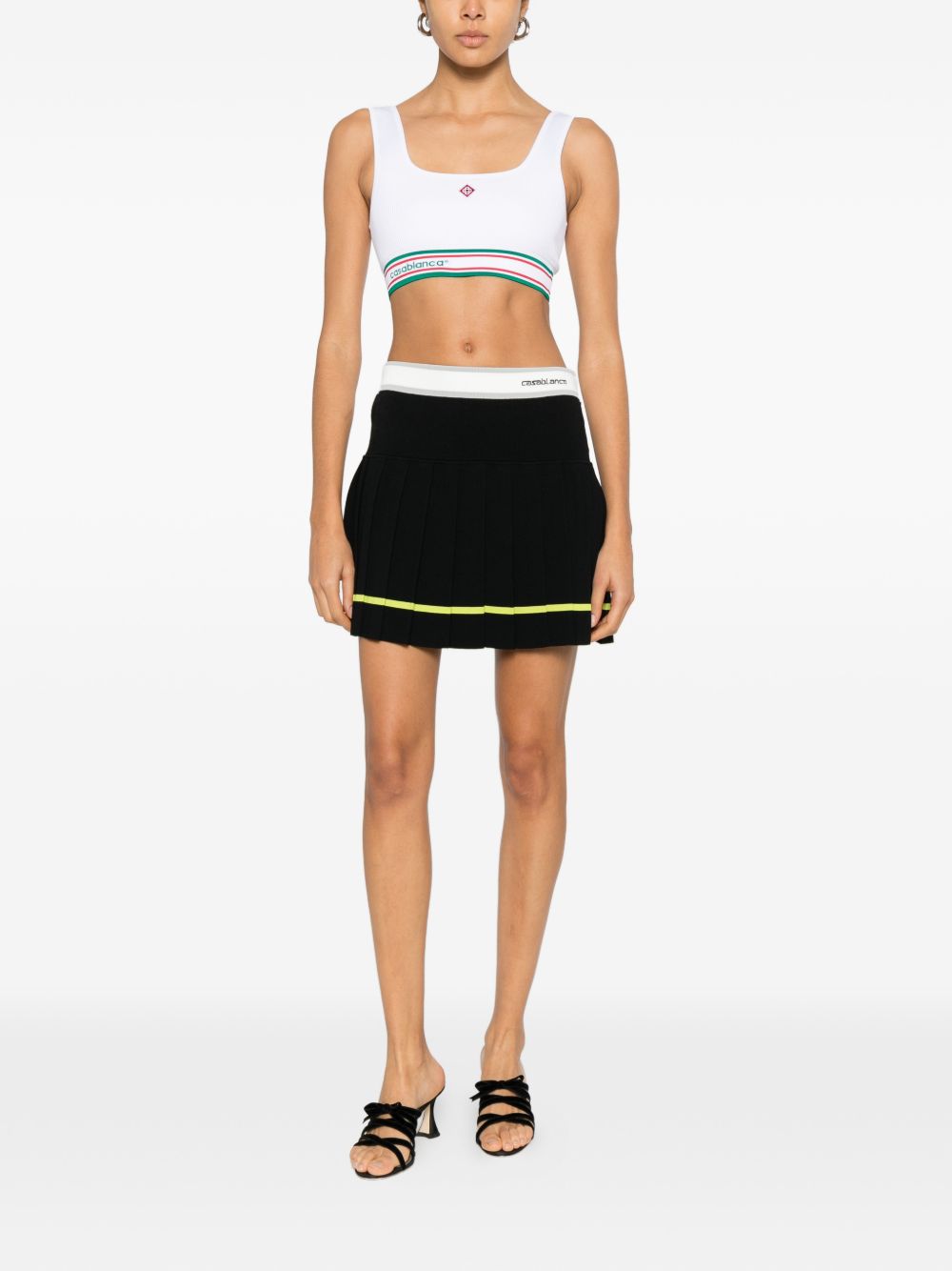 Top a righe a costine in bianco Casablanca - donna 