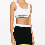 Top a righe a costine in bianco Casablanca - donna 