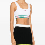 Top a righe a costine in bianco Casablanca - donna 