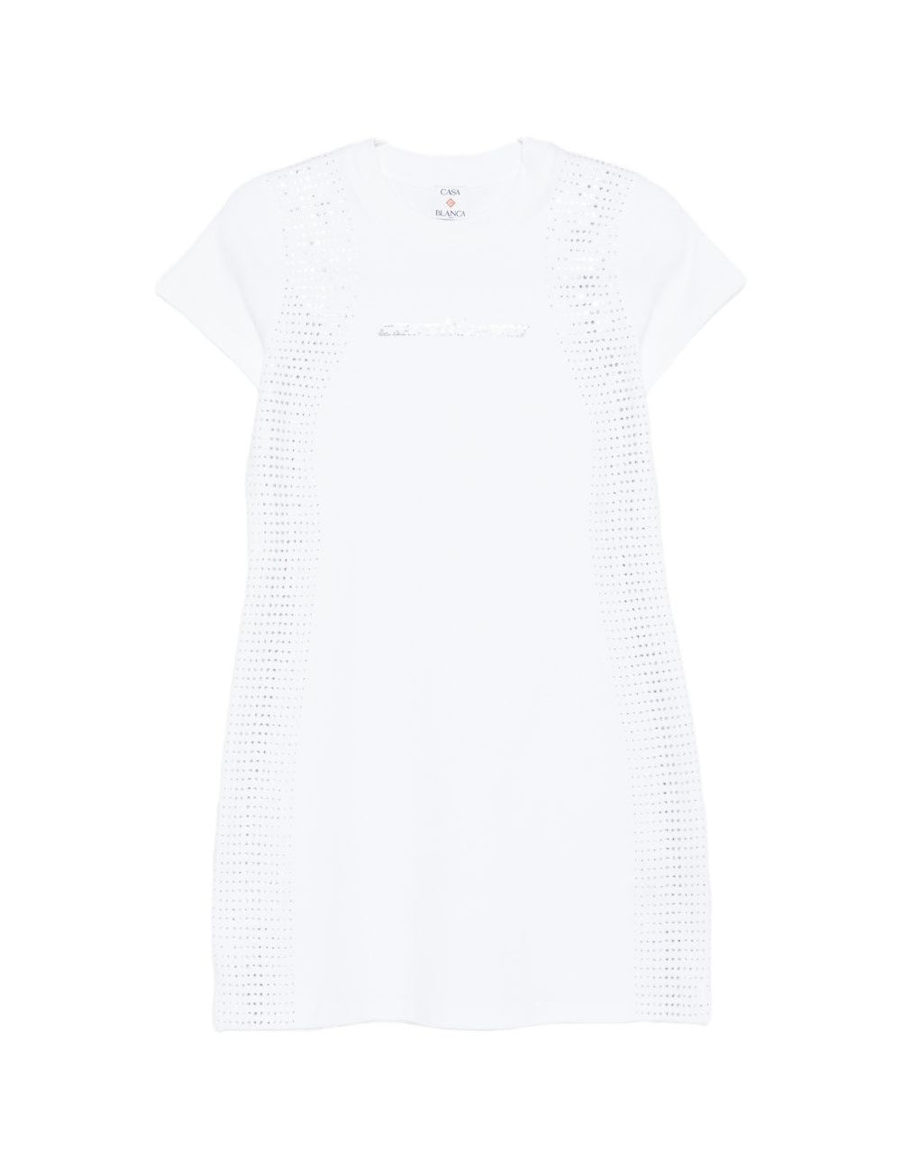 Abito corto con cristalli in bianco Casablanca - donna 