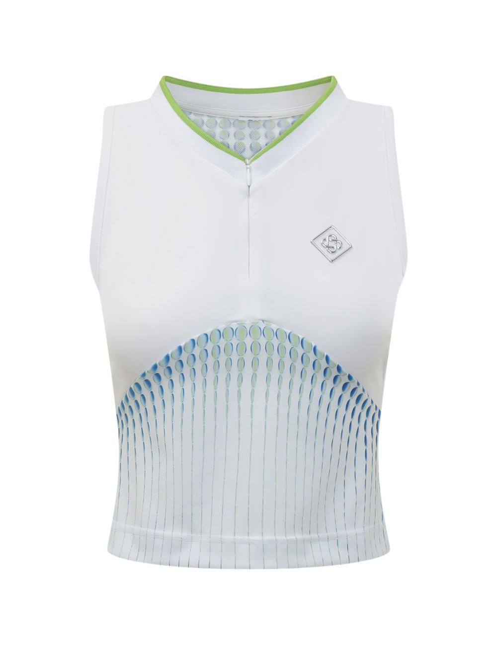 Canotta con mezza zip in bianco Casablanca - donna 