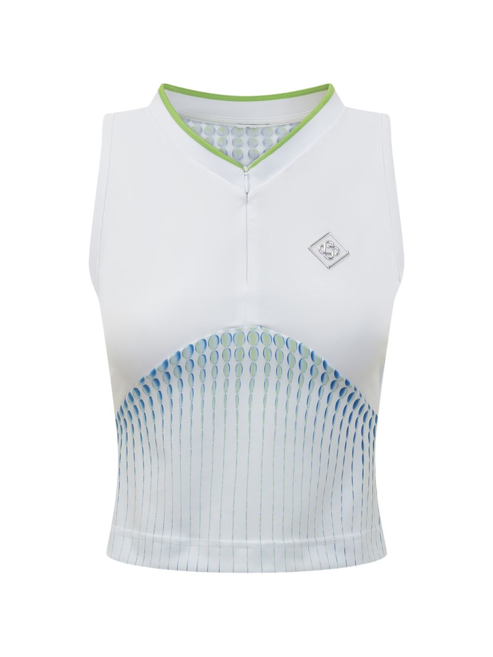 Canotta con mezza zip in bianco Casablanca - donna 