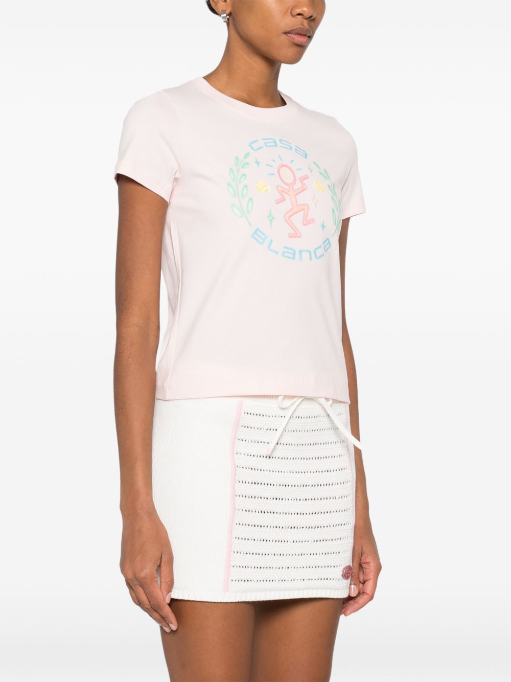 T-shirt a maniche corte in rosa Casablanca - donna 