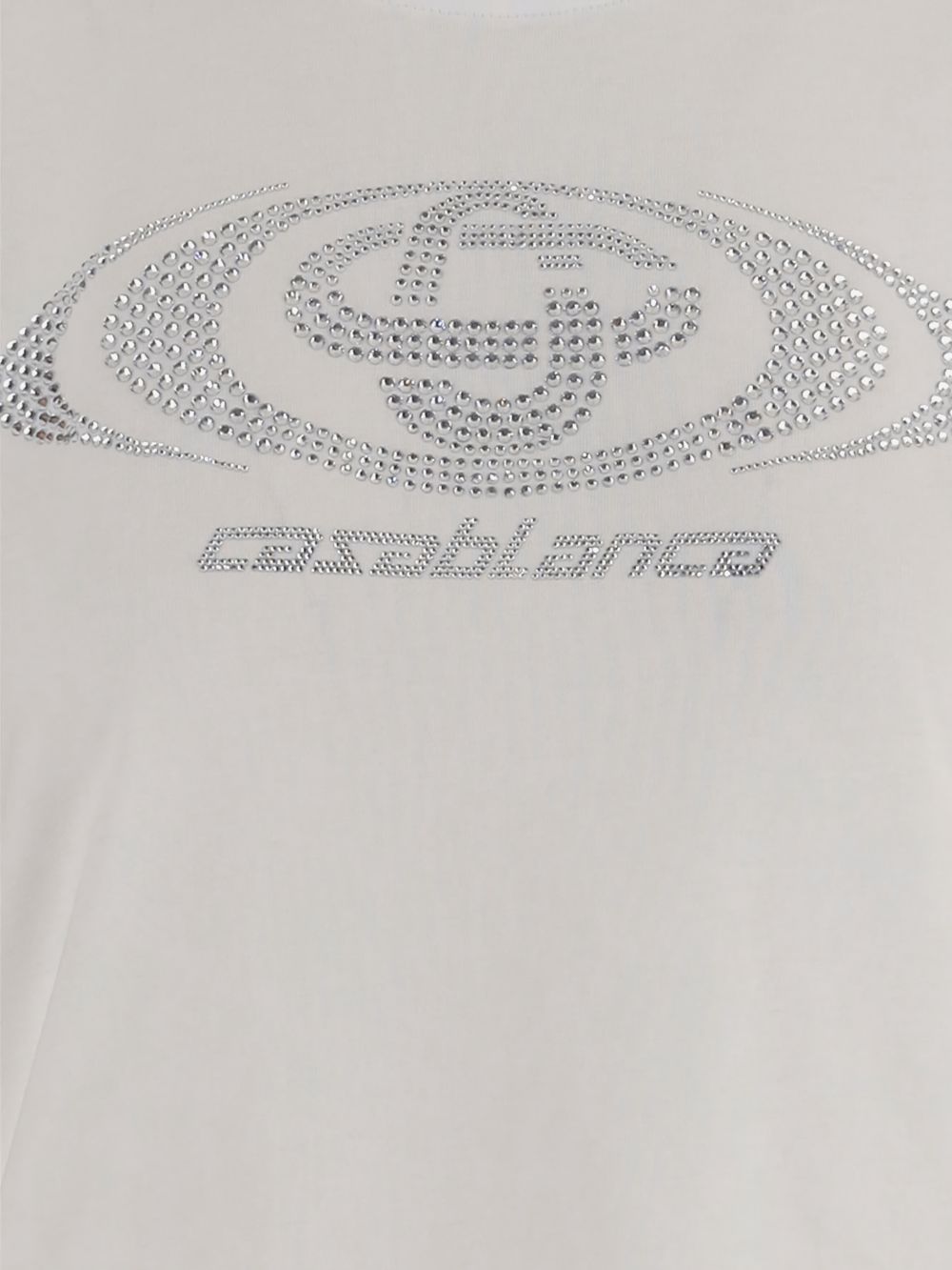 T-shirt con logo in bianco Casablanca - donna 